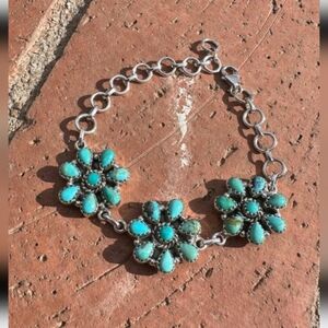 Sterling Nizhoni Silver Turquoise Bracelet